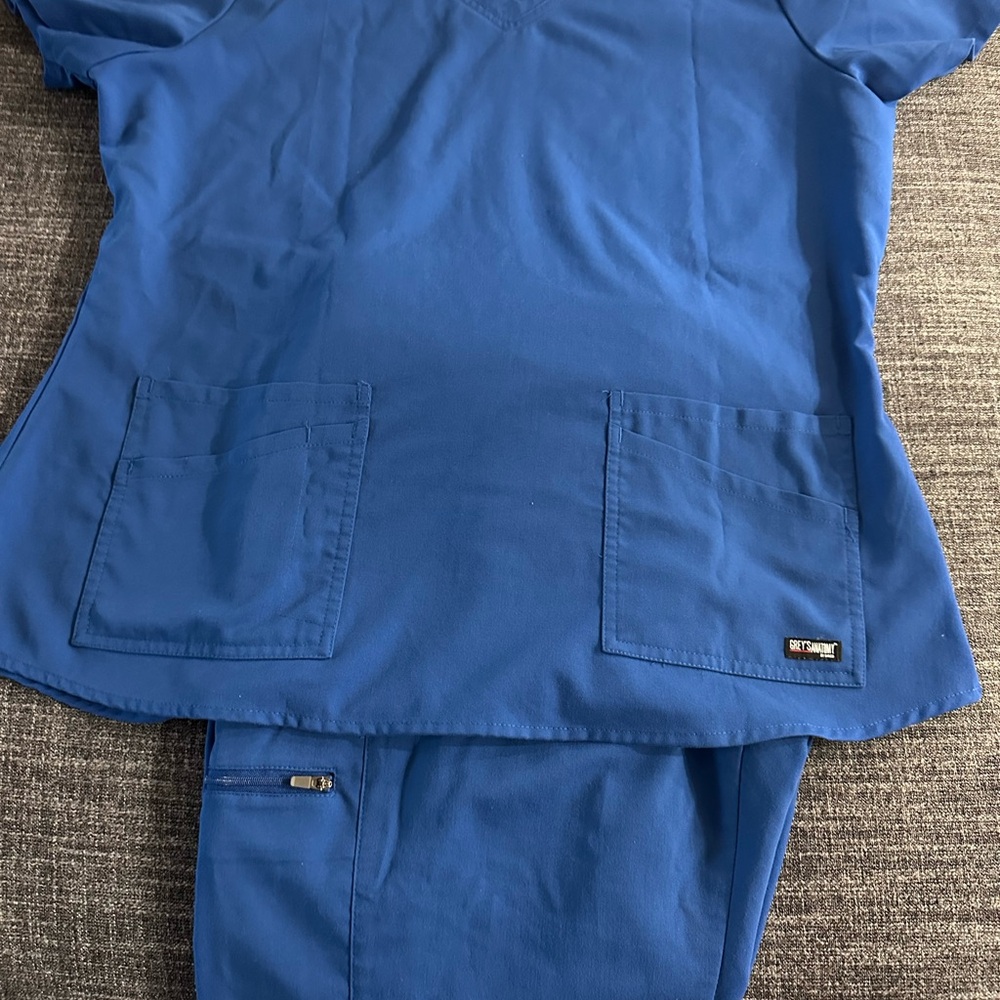 Grey's Anatomy Blue V-Neck Scrubs